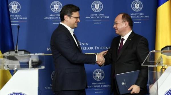 bogdan aurescu spune ca la rugamintea lui kuleba romania se implica in procesul pe care ucraina l a declansat impotriva rusiei la curtea internationala de justitie