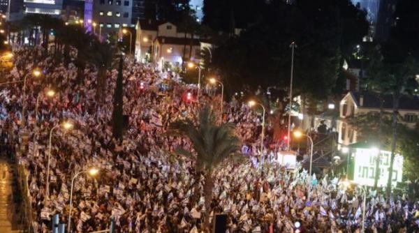 proteste uriase in israel mii de oameni au manifestat impotriva lui netanyahu