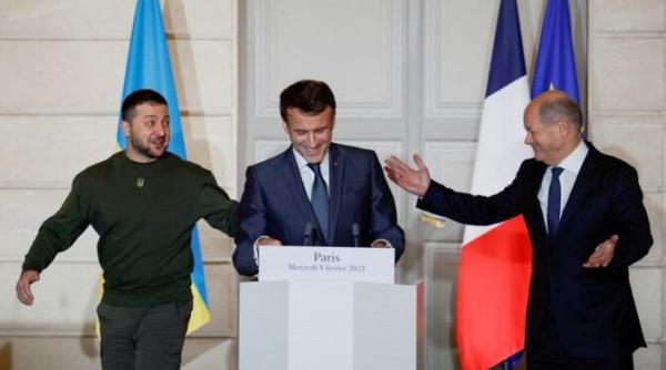 am garantat unitatea europei am intarit continentul si am intarit ucraina zelenski in paris alaturi de macron si scholz