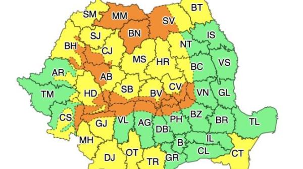 vremea in weekend cod galben si cod portocaliu