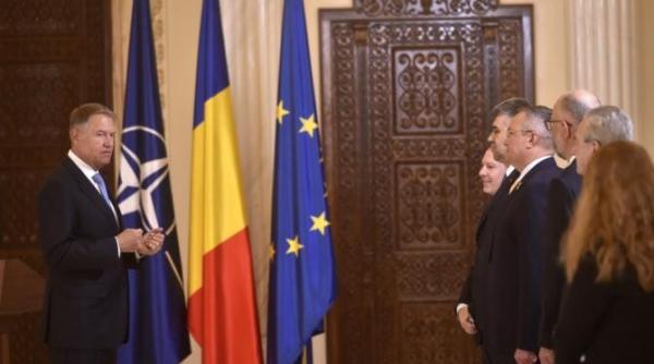 klaus iohannis sunt foarte multumit ca exista aceasta coalitie ca romania este guvernata si stabila