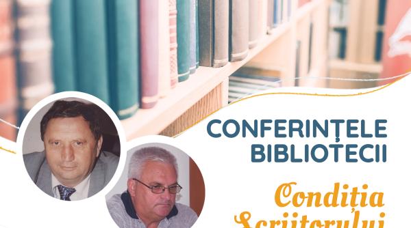 scriitorii dumitru malin si radu todoran conferentiaza la biblioteca judeteana lucian blaga alba
