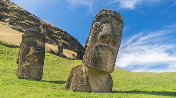 a fost descoperit un nou moai pe insula pastelui nicio fiinta umana nu ar fi putut sa lase statuia acolo