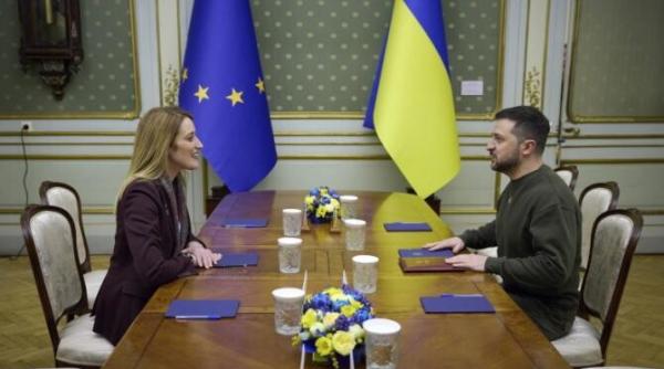 zelenski intalnire cu roberta metsola cei doi spera ca ucraina sa inceapa procedurile de aderare la ue inca din 2023