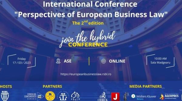conferinta internationala perspectives of european business law editia a 2 a