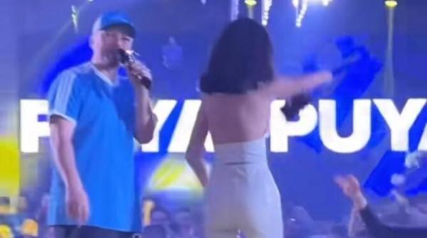 puya faza zilei a dat jos o tanara care urcase pe scena sa danseze cu el lasa ma ca eu stiu sa cant n am nevoie de dansatoare video