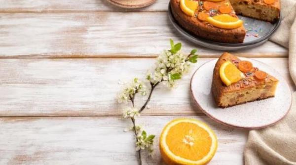 prajitura cu portocale potrivita pentru postul pastelui toata lumea o va indragi