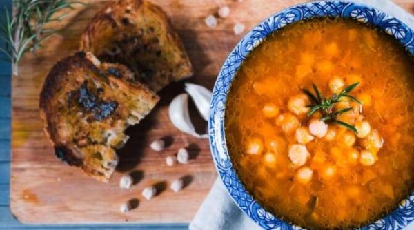 supa de vinete si naut