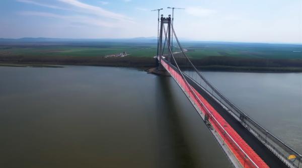 podul de la braila se apropie de inaugurare insa va fi una partiala