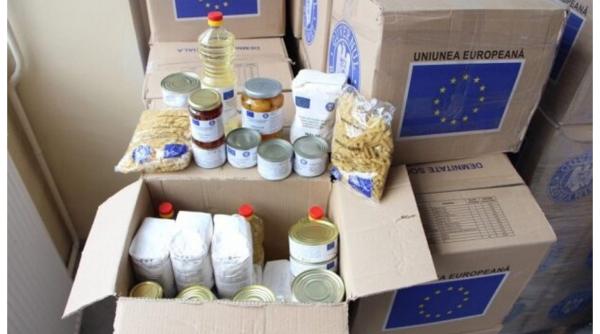 ajung pachetele cu alimente de la uniunea europeana ce contine cutia de 25 kg