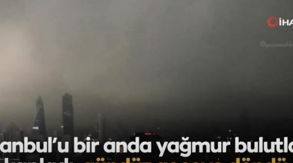 ziua s a transformat in noapte in istanbul din cauza unui nor negru de furtuna video