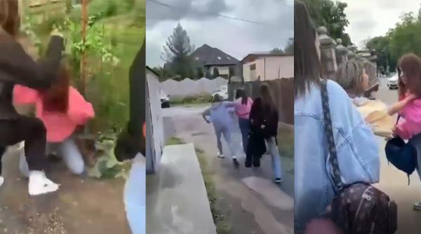 trei eleve si o mama s au batut in fata scolii