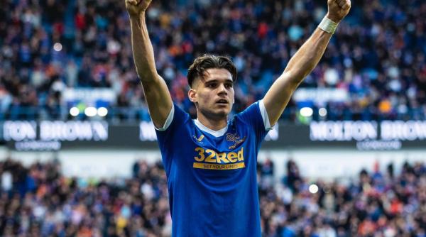 ranger cu ianis hagi pe teren 69 de minute si a surclasat marea rivala celtic deja campioana in scotia