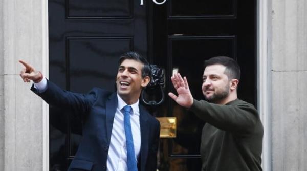 zelenski ajunge in marea britanie pentru o intalnire surpriza cu sunak