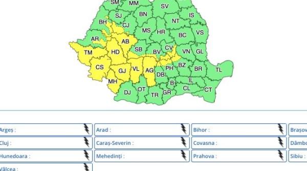 cod galben in 17 judete anm prognoza meteo de ultima ora