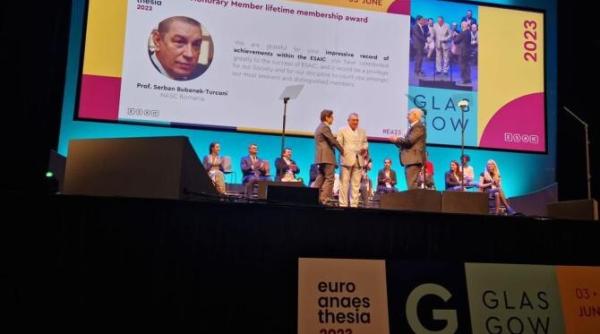 dr serban bubenek turconi distins cu statutul de membru de onoare al societatii europene de anestezie si terapie intensiva esaic foto
