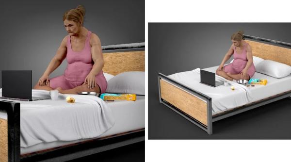 ghebosati cu burta si cu degetele incovoiate asa vor arata in viitor oamenii care lucreaza de acasa foto