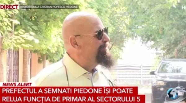 cristian popescu piedone a spus cand se intoarce la primaria sectorului 5 al capitalei