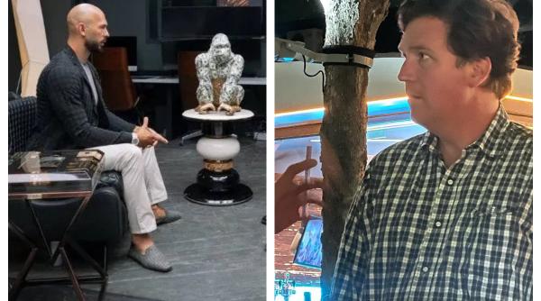 celebrul tucker carlson a venit in romania pentru un interviu cu andrew tate