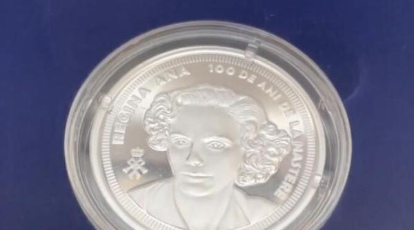 centenarul nasterii reginei ana bnr pune in circulatie o moneda de argint in semn de comemorare