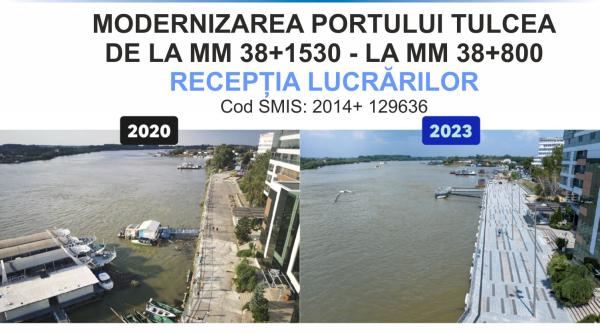 s a finalizat modernizarea portului tulcea consiliul judetean anunta receptia lucrarilor