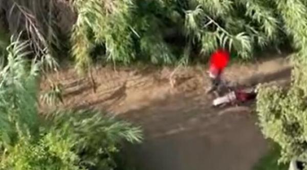 piroman prins cu ajutorul dronei cum a reactionat cand a realizat ca este filmat oficial de unde a venit din pesteri