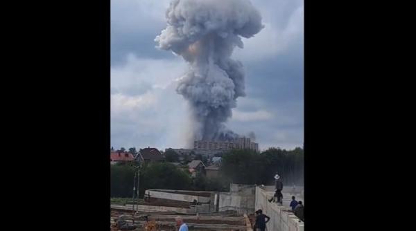 explozie uriasa la periferia moscovei video