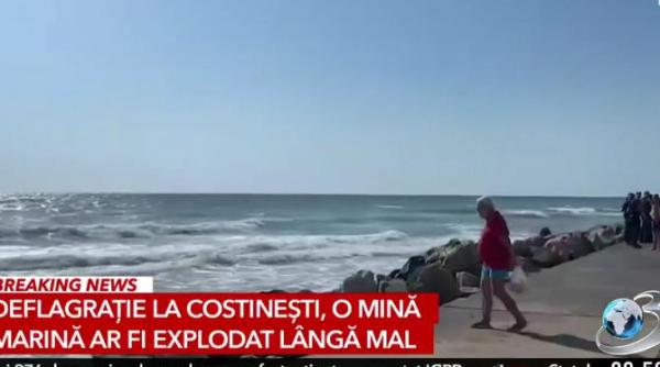 o mina marina ar fi explodat aproape de mal in costinesti
