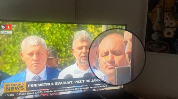 imaginea zilei a aparut primarul din crevedia ascuns in spatele lui marcel ciolacu