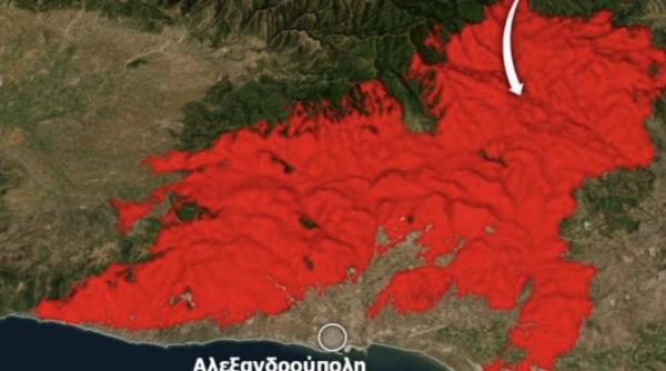 incendiu urias in grecia acum este cel mai mare inregistrat vreodata in uniunea europeana