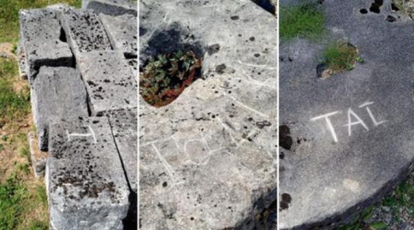 cetatea sarmizegetusa vandalizata de trei cetateni straini