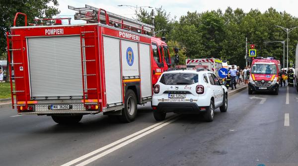 incendiu in pasajul lujerului din capitala traficul rutier blocat pe ambele sensuri