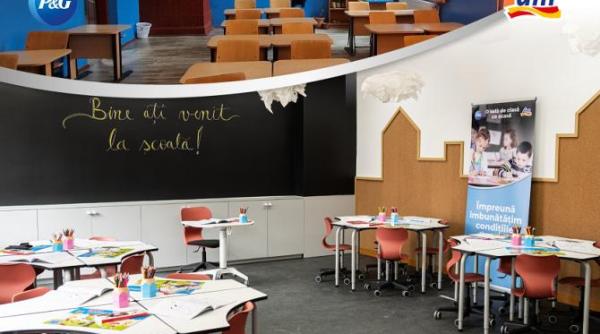 p g si dm romania inaugureaza anul acesta doua sali de clasa unicat in judetele calarasi si timis