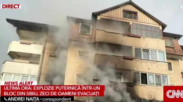 explozie devastatoare intr un bloc din sibiu doi oameni au murit zeci de persoane evacuate foto