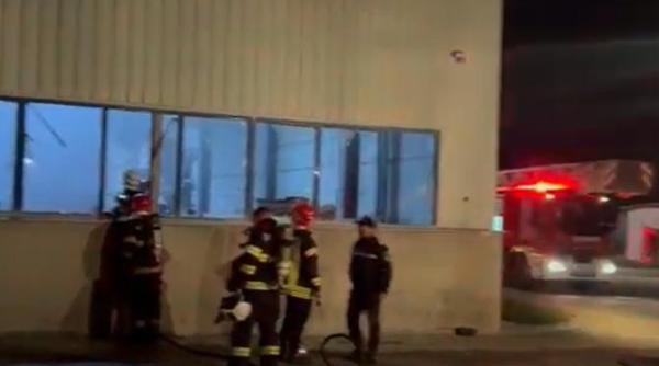 incendiu la o fabrica din sibiu