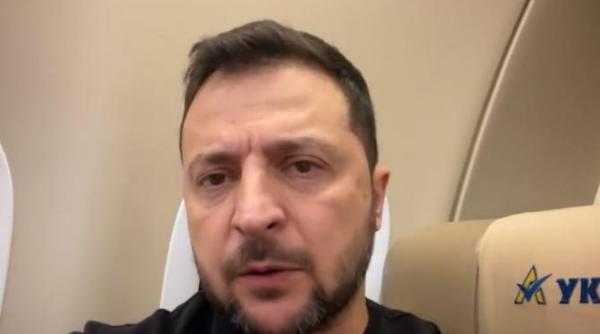 unde a plecat zelenski dupa vizita in romania