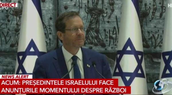 presedintele israelului declaratiile momentului despre razboi poporul meu este indurerat
