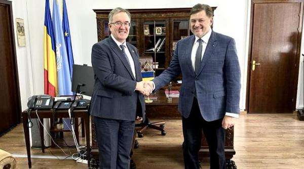 ministrul alexandru rafila multumiri ambasadorului marii britanii pentru proiectele derulate in romania