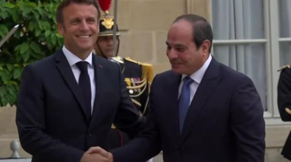 macron se intalneste azi cu presedintele egiptean abdel fattah al sisi la cairo