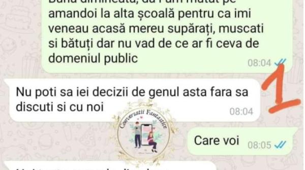 conversatie halucinanta virala mama luata la rost pentru ca si a mutat copiii de la scoala nu poti sa iei decizii de genul acesta fara sa discuti cu noi