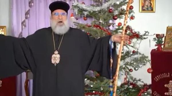clip viral cu arhiepiscopul romanului si bacaului interpretand un colind vasile banescu incultura batoasa si sfatoasa chiar fals melodioasa video