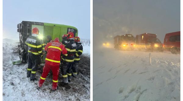 un autocar cu 40 de persoane s a rasturnat in ialomita