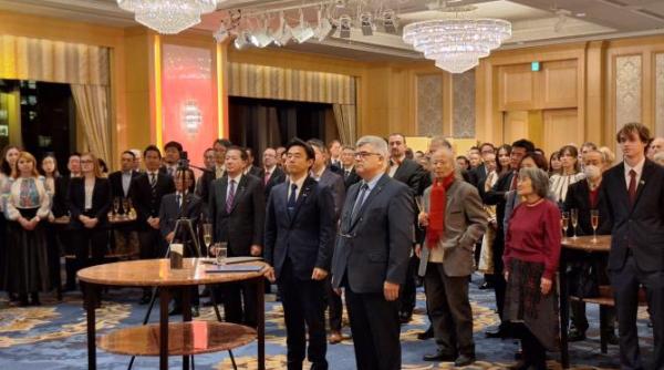 ambasada romaniei receptie de marcare a zilei nationale in japonia ovidiu dranga dragi romani ne asteapta vremuri complicate