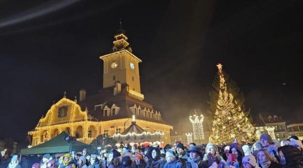 s a deschis targul de craciun din brasov foto video
