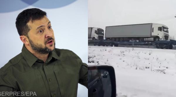ucrainenii isi urca autocamioanele pe trenuri pentru a evita blocajele camionagiilor din polonia video viral