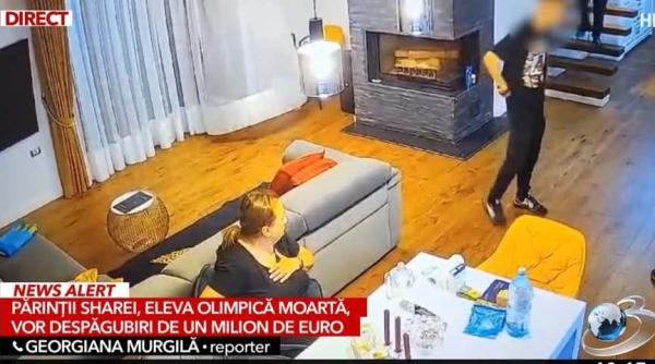 cazul sharei au aparut imaginile de pe camerele de supraveghere montate in casa in care a murit eleva olimpica de 16 ani foto