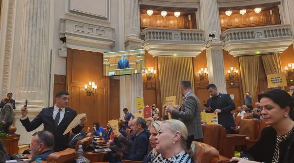 george simion gest violent cu diana sosoaca i a dat peste telefon circ la sedinta pentru buget 2024