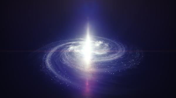 o lumina interzisa a fost observata de telescopul hubble ce se intampla in aceasta galaxie spiralata