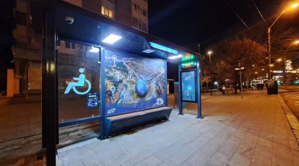 galati prima statie smart de autobuz