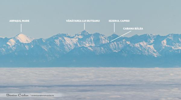 muntii fagaras si muntii retezat fotografiati din cluj de la 150 de km distanta imagini spectaculoase foto